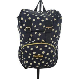 Jessica Simpson Black W/Daisy's Corduroy Backpack